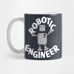 Robotic Engineer White Text Mug
